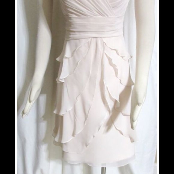 NEW Womens Ladies ALLURE BRIDALS Soft Pink Short Formal Party Dress 10 Orig $172 - Picture 2 of 6
